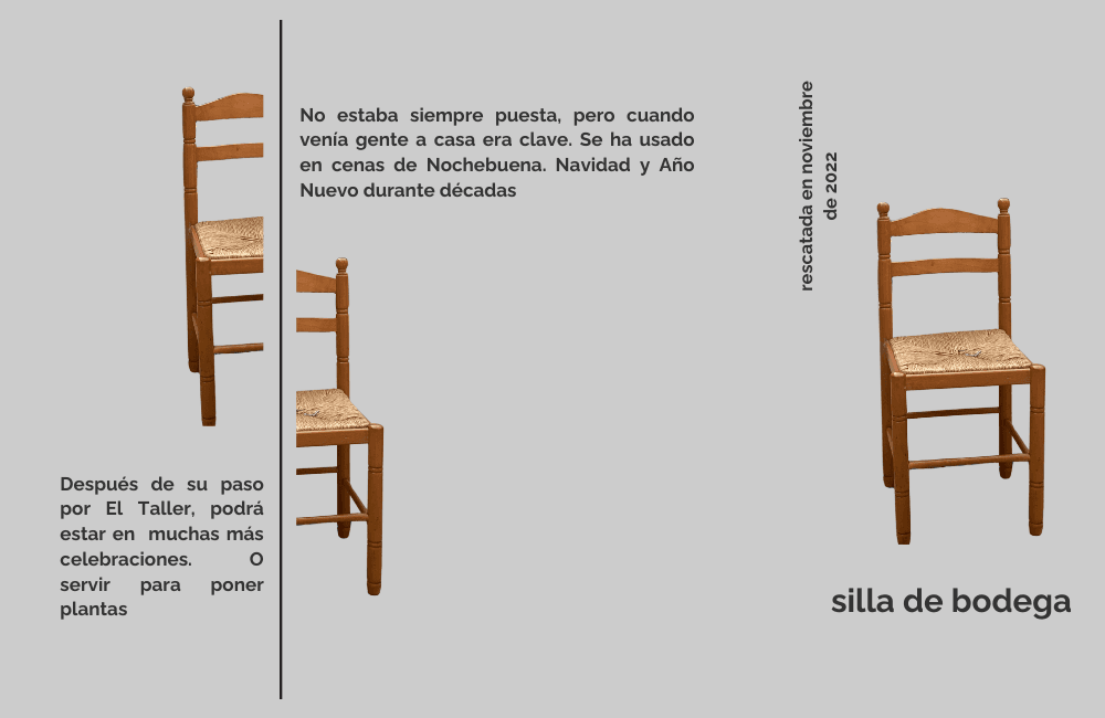 Postales de Abitacolo: sillas rescatadas con su historia